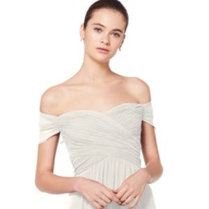 #Levkoff Desert Gray Bridesmaid Dress